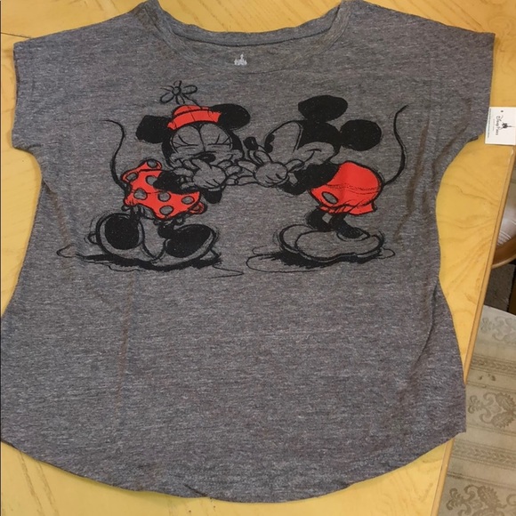 Disney Tops - Authentic Disney design gray t-shirt